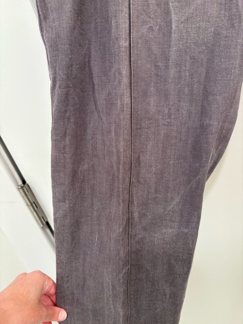 Akris Punto Minimalist Grey Cotton Viscose Pintuck Cropped Pants Size 6 - Picture 5 of 16
